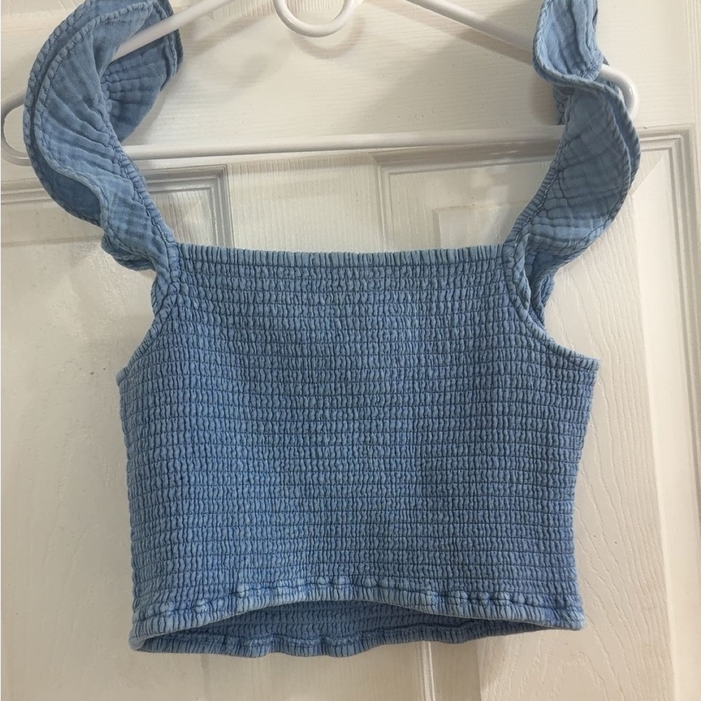Blue Smocked Women's Top Z supply never worn still has tags